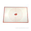 Safety non-slip rolling silicone pastry baking dough mat